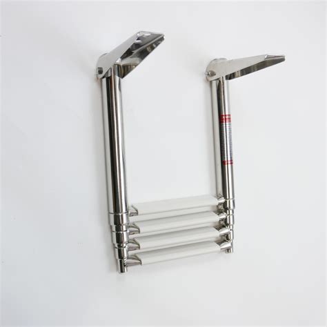 Telescopic Boarding Ladder 316 Stainless Steel 4 Steps