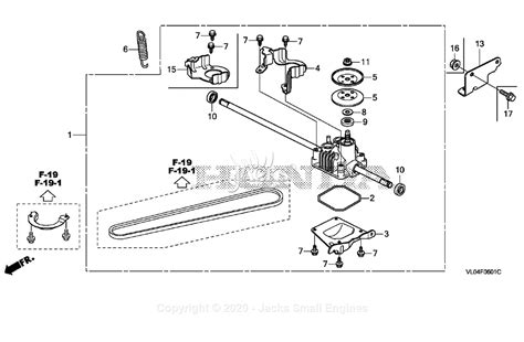 Honda HRR216K9 VKAA LAWN MOWER USA VIN MZCG 8670001 Parts Diagram