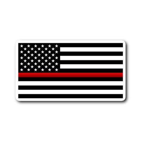 Thin Red Line Flag Vinyl Decal Sticker Vinyl Decals Thin Red Line