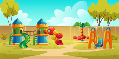 Playground Cartoon Background