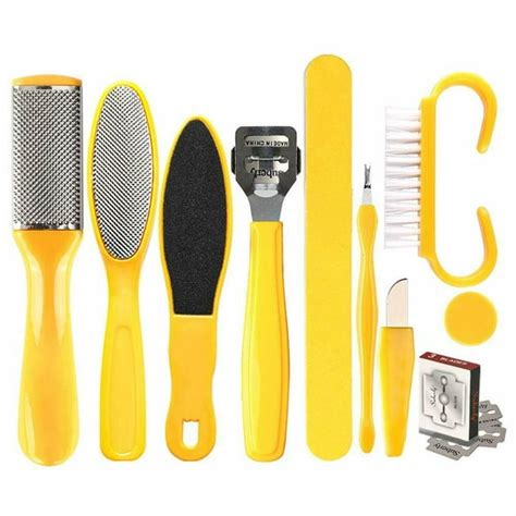 Professional Stainless Steel Pedicure Tools Set 10 In 1 Foot Care Kit