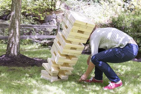 Outdoor Jenga Diy How To Make A Jenga Set