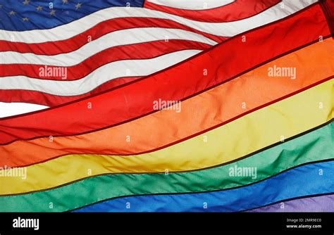 The Rainbow Flag Flies Beneath The American Flag At The Stonewall National Monument Wednesday