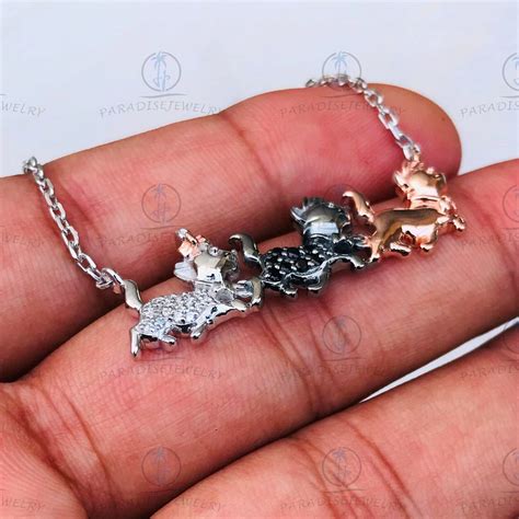 Disney Treasures The Aristocats Necklace Cttw Black White Etsy