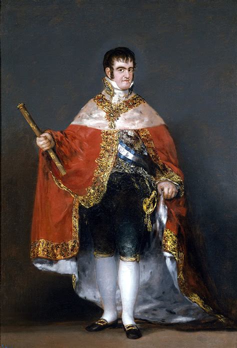 MILITARY PAINTINGS: Portrait of King Ferdinand VII of Spain (1814)