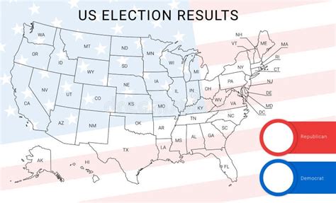 Mapa Político Geral Com Títulos Dos Estados Ilustração Do Vetor Ilustração De Seja