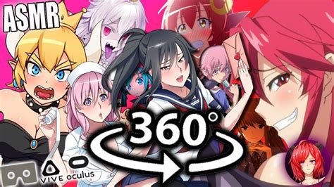 Anime Girls Giving You Attention~ Asmr 360 10hours Yan Vampire Yan