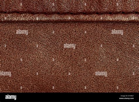 Brown Worn Leather Texture With Seam Stock Photo Alamy