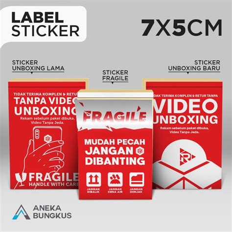 Jual Sticker Unboxing Paketstiker Wajib Unboxinglabel Unboxing