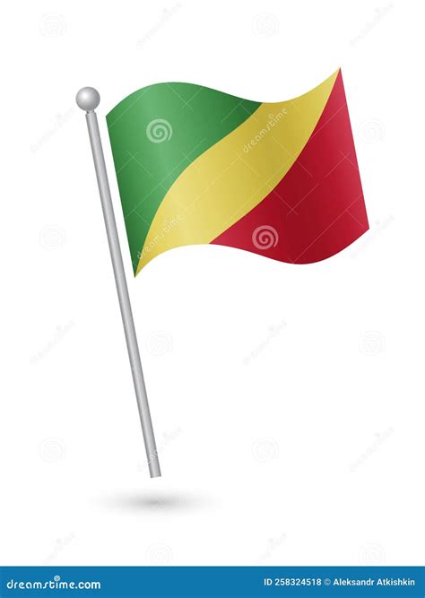 Congo-Brazzaville flag stock vector. Illustration of resilience - 258324518