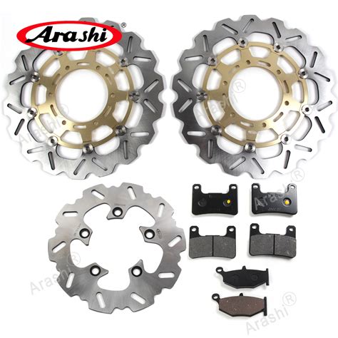 Arashi CNC Full Floating Front Rear Brake Disc Rotor Brake Pads For