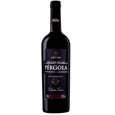 Vinho Seco Ou Tinto - Pergola Vinho Tinto Suave ou Seco 750ml - Escolha o seu | Shopee Brasil