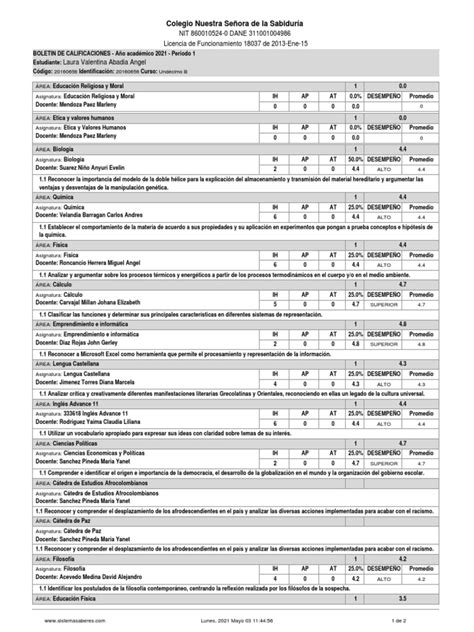 Boletin De Calificaciones 20160656 Undecimo B 1 20210503114443