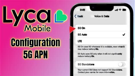 How To Internet Configuration 4G To 5G Lycamobile Lyca Mobile APN