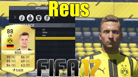 Fifa Reus Virtual Pro Look A Like Tutorial With Stats Youtube