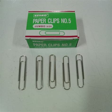 Jual Murah Paper Clip No 5 Klip Kertas Penjepit Kertas Jumbo Size