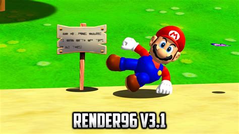 ⭐ Super Mario 64 Pc Port Render96 Base Models V3 1 Youtube