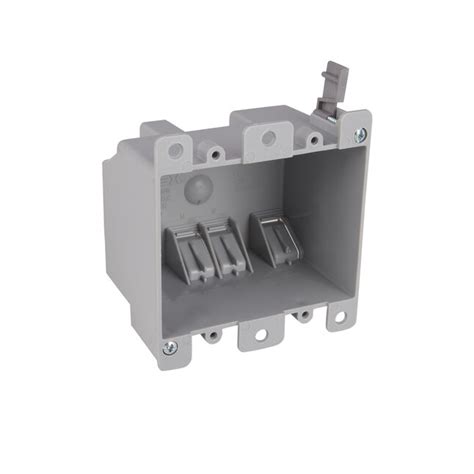 Cantex Ez Box 2 Gang Gray Pvc Old Work Standard Switch Outlet Wall Electrical Box In The