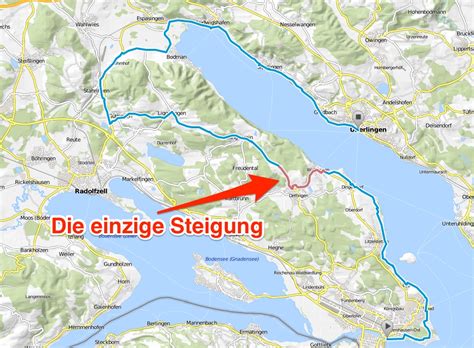 Steigungen Am Bodensee Radweg Bodensee Radwegde