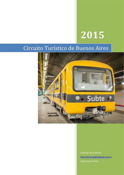 PDF Circuito Turístico de Buenos Aires Viajar a Argentina