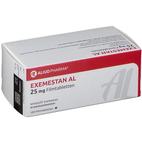 Exemestan Al 25 Mg 100 St Mit Dem E Rezept Kaufen Shop Apotheke