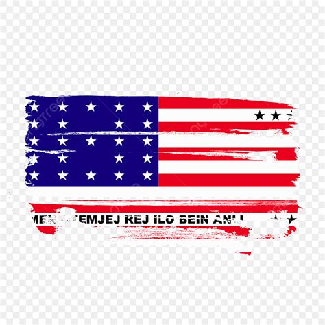 Bikini Atol Bandera Transparente Con Pincel Acuarela PNG Bikini Atol Bikini Atol Flag Vector