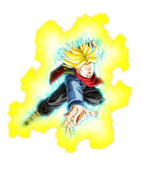 Super Saiyan Rage Trunks W Aura By Epsilonmisery On Deviantart