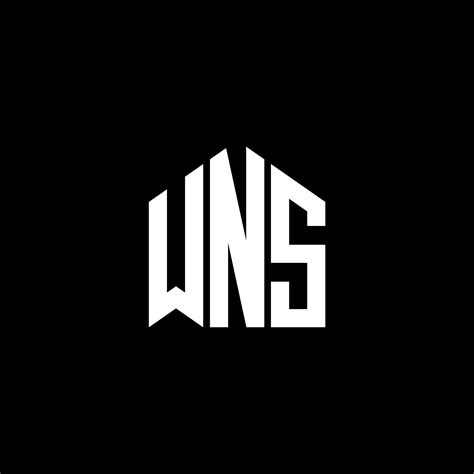 WNS letter logo design on BLACK background. WNS creative initials letter logo concept. WNS ...