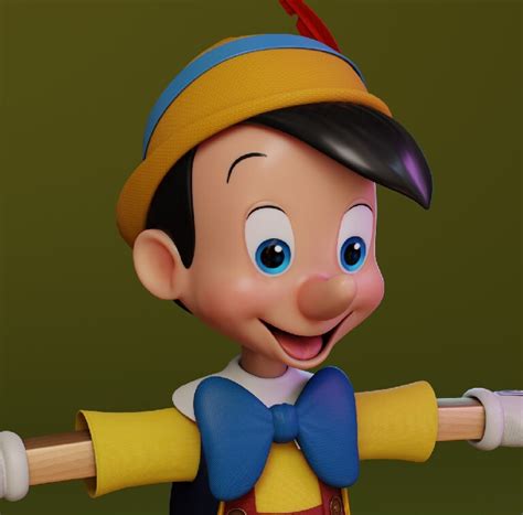 Artstation Pinocchio Fan Art 3d Model