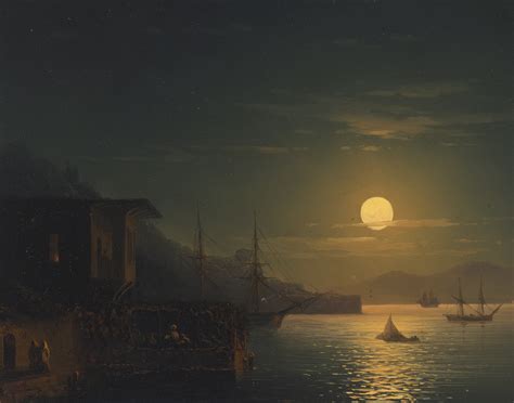 Gandalf's Gallery: Ivan Konstantinovich Aivazovsky - Moonlight on the ...