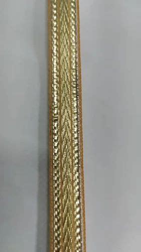 Inch Golden Polyester Lace For Garments At Rs Meter In Surat