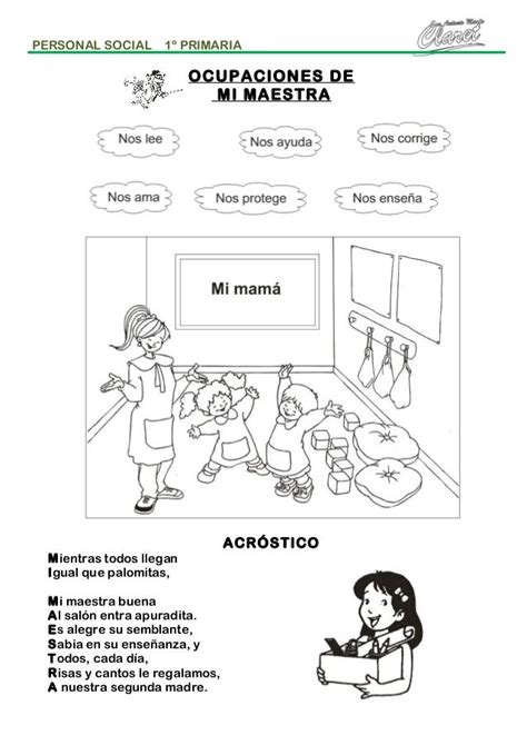 Personal Social Primer Grado Educación De Valores Primeros Grados