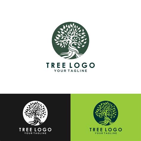 Abstract Vibrant Tree Logo Design Root Vector Tree Of Life Logo