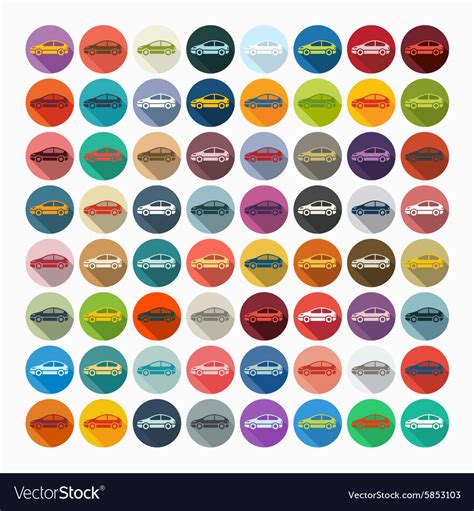 Flat design car Royalty Free Vector Image - VectorStock