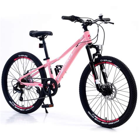 Pink 24 In Shimano 7 Speed Bike Mountain Bike For Girls And Boys