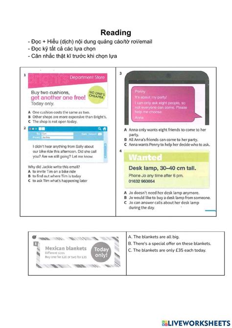 Prepare 2 - review worksheet | Live Worksheets