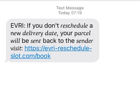 KehillaNW.org | EVRi Text Message Scam