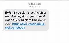 Evri Text Message Asking For Address