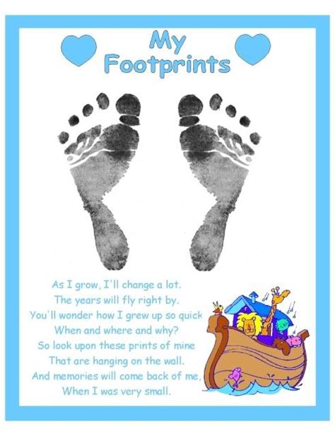 Choose Your Color Baby Nursery Footprint Poem T Baby Fathers Day