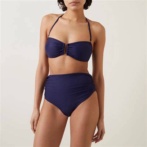 Lenny Niemeyer Ruched Bandeau Bikini Top