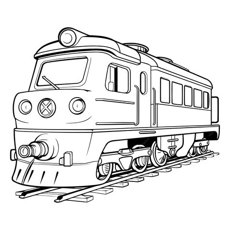 Premium Vector Vector Illustration Of A Train On A White Background