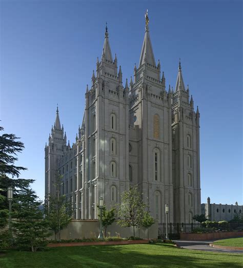 The Mormon Temple In Salt Lake City Utah United States Photo