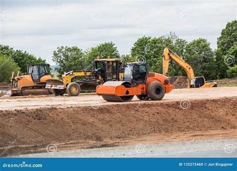 Road Construction Equipment Stock Photo - Image of development, improvement: 125275460