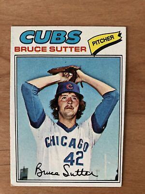 1977 Topps Bruce Sutter 144 HOF RC Chicago Cubs Rookie EBay