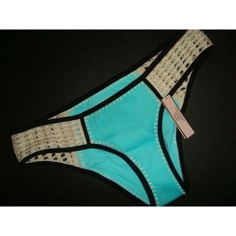 Victoria S Secret Swim Nwt Victorias Secret Xs Bikini Bottom Surf Crochet Seafoam Glow Aqua