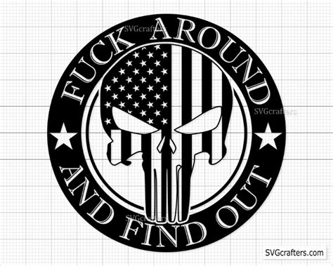 Fuck Around And Find Out Svg Png FAAFO Punisher Flag Svg