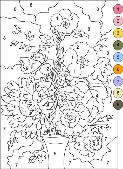 Nature needs color. Add some with this color by number scene #