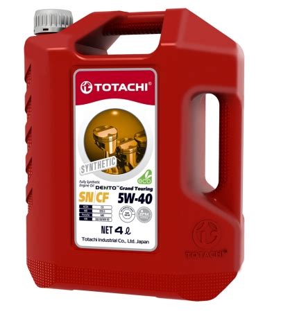 Купить Масло синтетическое TOTACHI DENTO GRAND TOURING SYNTHETIC 5W-40 ...