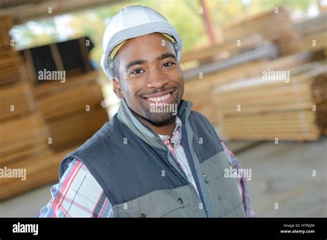 A Happy Worker Stock Photo Alamy
