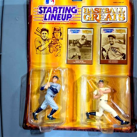 Toys Vintage Starting Lineup Baseball Greats Lou Gehrig Babe